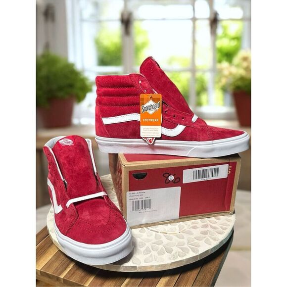 Vans UA SK8-Hi Reissue Pig Suede Red Old Skool Authentic Men's 11 New In Box - Picture 1 of 9